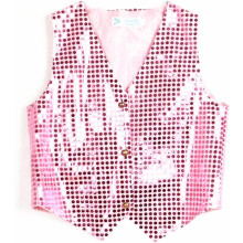 Shiny Sequin Vest Jacket Waistcoat Tops Hip-hop Jazz Street Dance Performing