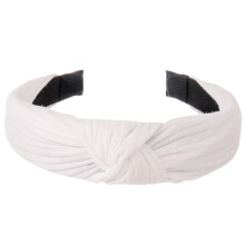 GROFRY Wide Elastic Non-slip Women Headband Knitted Fabric Women Girl Solid Color Knotted Headband Hair Accessories