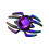 Fidget hračky pro dospělé, barevný kovový fidget spinner, létající spinner 1