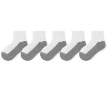 Kids Crew Socks Solid Color Winter Thickened Warmth Soft Running Socks Wicking Everyday Thermal Wear Non-Slip Kids Socks(Gray,3-5 Years)