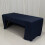 Navy Blue Polyester Rectangular Tablecloth 72x30 in 1