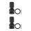 Kit de conversion de mandrin de perceuse OUNONA4Sets, adaptateur de clé, noir 1