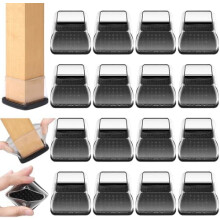 16-Piece Stretchable Chair Leg Sliders for Square Legs