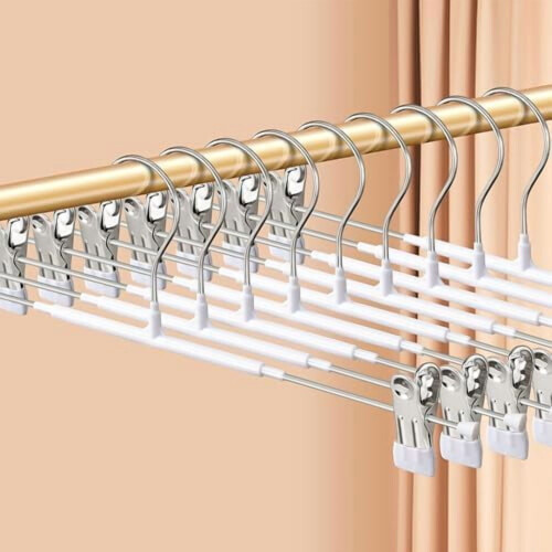 Metal Pants Hangers with Clips 20 Pack