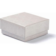 White Square Paper Jewelry Gift Box – 1 pc