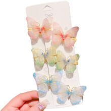 Haarclips met vlinderdesign - Leuk ontwerp van legering voor meisjes, lichtgewicht en veilig, verkrijgbaar in verschillende kleuren.