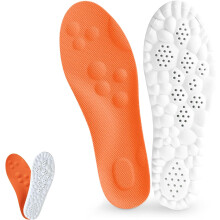 Innersulor för kvinnor och män, 4D-minnesskum med stöd för hålfoten och stötdämpning, Trim-to-Fit komfortinlägg för promenader och sport