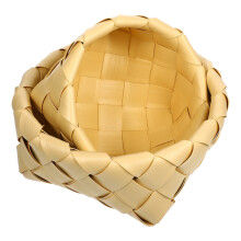 Lot de 2 paniers de rangement tressés kaki