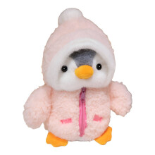 Pluszowy pingwin, miękki, wypełniony bawełną PP, pluszowy pingwin, puszysty i przytulny w dotyku, różowy, 25 cm