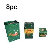 Boîte cadeau rebondissante de Noël – Mécanisme élastique amélioré + élastiques supplémentaires, boîte cadeau rouge pour les fêtes