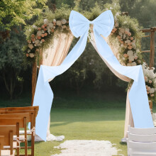 Décoration nœud géant, nœuds rouges géants de 75 x 18 pouces, ruban géant pour décor de fond de mariage, baby shower, fiançailles,