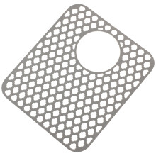 Silikon-Spülbeckenablaufmatte, rutschfest, grau, 34,5 x 29,5 cm