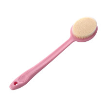 ¡Liquidación! Cepillo de baño y ducha de cerdas naturales con mango largo para el cuerpo. Cepillo para lavar y limpiar la espalda y eliminar el