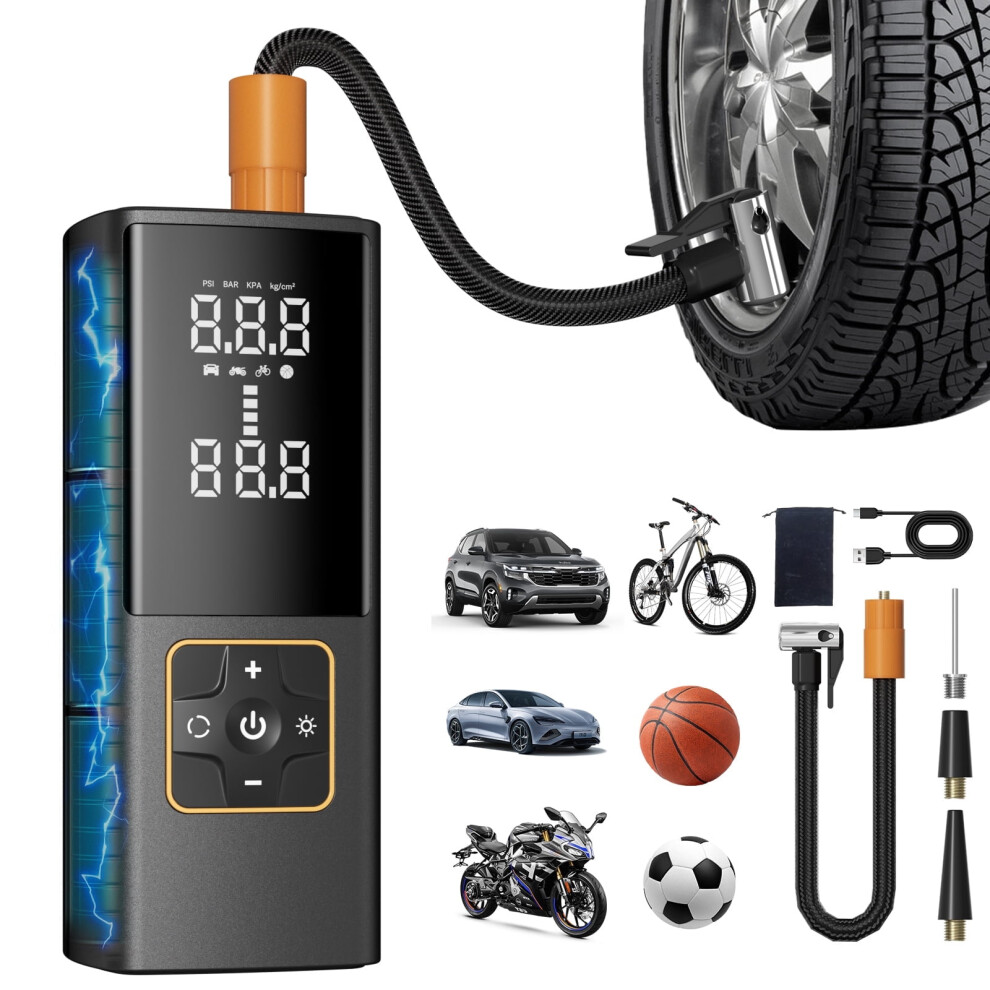 Portable Tire Inflator With Digital Gauge 150 Psi 9558633466447