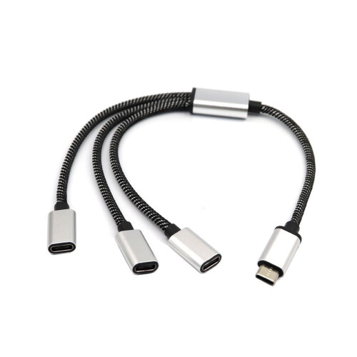 Καλώδια USB C αρσενικού σε δύο USB C θηλυκά για φορτιστή τύπου C Powerba$ D3N3By