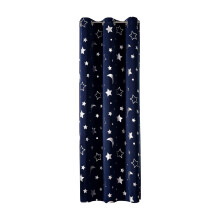 Mørkleggingsgardiner, sett med 2, 153 cm lange, marineblå – elegante mørkleggings- og lydisolerende paneler for soverom/stue, kompatible med