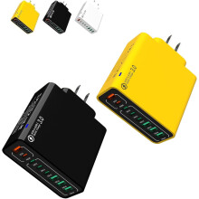 8-in-1 USB Fast Charging Station: 4 USB + 4 Type-C Ports, Waterproof Travel Charger Compatible with Multiple Devices
