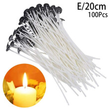 Candle Wicks Cotton Core with Metal Tabs 100 pcs