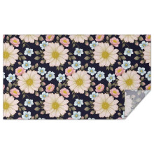 Nappe rectangulaire à motif floral Pioneer Flower, 152 x 259 cm, en polyester imperméable, facile à nettoyer et anti-taches, pour l'intérieur,