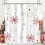 Snowflake Shower Curtain 72x72 in Polyester 1