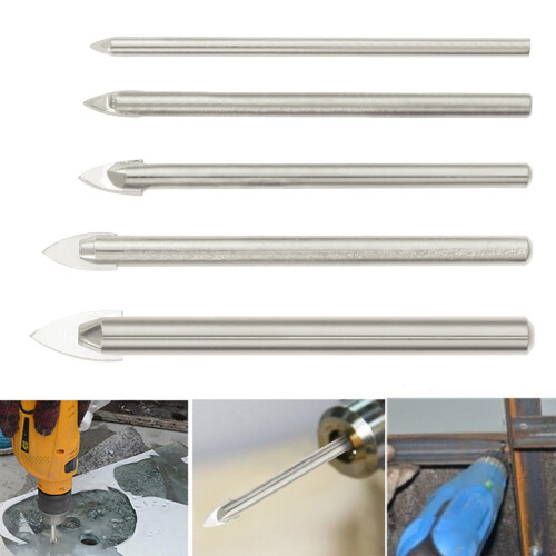 Ceramic Drill Bits for Tiles 5Pcs Ceramic Tile Marble Glass Drill Bit Set Precise Design For Bench Drill Use