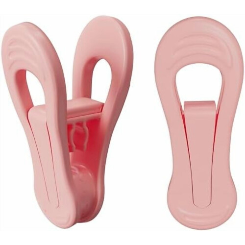 Rosa Kleiderbügelclips für Kunststoffkleiderbügel – 50er-Packung