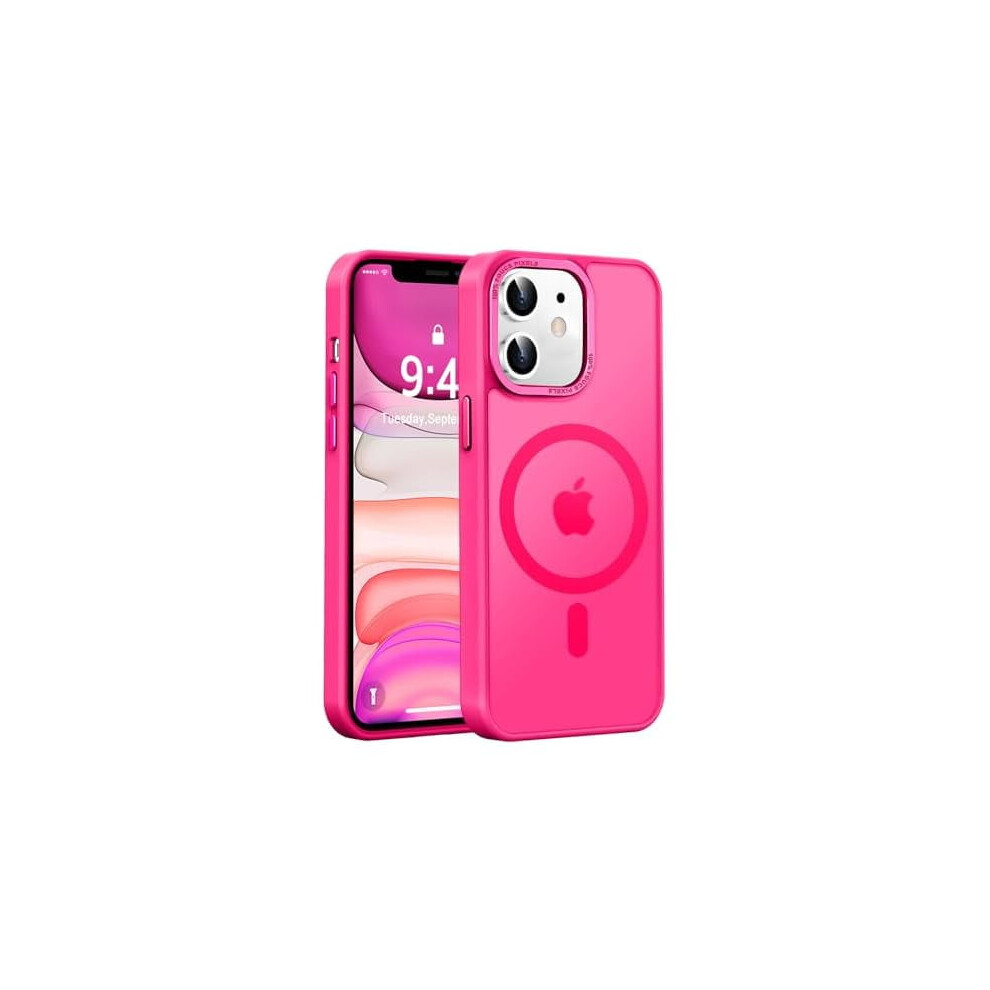 Iphone 11 Case Â Strong Magnetic, Magsafe Compatible, 13Ft Drop Protection, Slim Translucent Matte Shockproof, Anti-Fingerprint, Hot Pink 9418476509520
