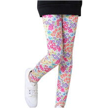 VERUGU Girls Leggings Fall Winter Kids Printed Milk Silk Pattern Leggings Toddler Comfortable Slim Cropped Trousers Multicolor 14 Years
