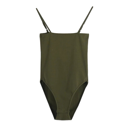 Women's Summer Backless Adjustable Spaghetti Strap Club Bodysuits