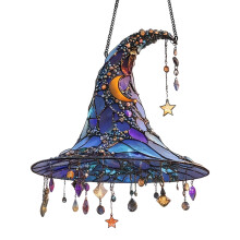 Acrylic Witch Hat Hanging Ornament Halloween Decor