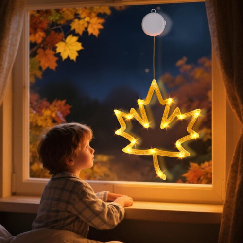 LED Autumn Window Lights with Suction Cups – IP55