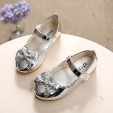 Zapatos de princesa para niñas FAMTKT de otoño, zapatos individuales para niñas, zapatos de cuero para niñas.