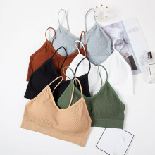 6-Pack Women's V-Neck Padded Sports Bras