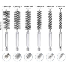 Stainless Steel Drill Wire Brush Set – 6 Pieces, 8–19 mm