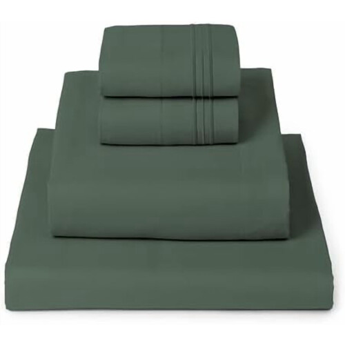 Microfiber Queen Sheet Set 4-Piece Deep Pocket