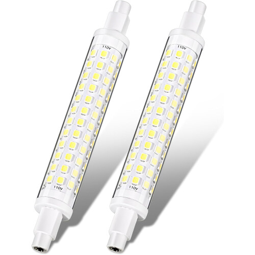 2x R7S LED Bulbs 10W 118mm 6000K Dimmable