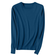 Dame Vår Høstgensere Damegensere Cardigan Rund hals Topper Langermet Pluss Cardigan Gensere til Dame (Marineblå, XL)