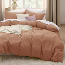 Set de huse de pilotă Taupe Queen (3 buc.) – Material tip bumbac pre-spălat, moale, închidere cu fermoar, 227x227 cm, 2 fețe de pernă, pilota