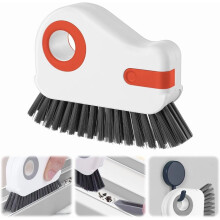 2-in-1 Window Track Cleaning Brush with Stiff Bristles and