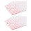 Película protetora para teclado (2 unidades) Capa de silicone para teclado de computador de 14 polegadas, compatível com HP 14q-cs0001TX (rosa 1