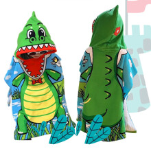 Sonderangebot! Kinder-Strandtuch mit Kapuze, Baby-Surfponcho, weicher Baumwollbademantel für Jungen und Mädchen – Meerjungfrauenmuster, geeignet