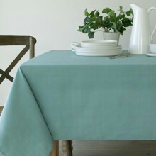 Nile Blue Damask Tablecloth 60" x 84" Rectangular