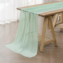 Mint Chiffon Table Runner 12" x 118"