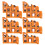 50Pièces Décorations Mur En Orange Pour Maquette De Ruines 2