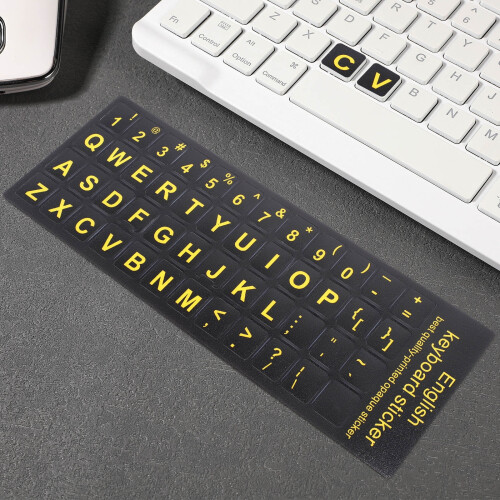Autocollants pour clavier en PVC pour diverses utilisations (6 feuilles)