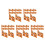 50Pièces Décorations Mur En Orange Pour Maquette De Ruines 4