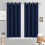 Navy Blackout Curtains 52x84 in, 2-Pack Grommet Top 1