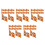 50Pièces Décorations Mur En Orange Pour Maquette De Ruines 7