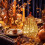 Glass Pumpkin LED Night Light with Timer – Gold, 5.5in 1