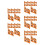 50Pièces Décorations Mur En Orange Pour Maquette De Ruines 10